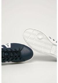 Armani Exchange - Buty. Nosek buta: okrągły. Zapięcie: sznurówki. Kolor: niebieski. Materiał: syntetyk, materiał, skóra, guma. Szerokość cholewki: normalna #3