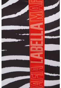 LABELLAMAFIA - LaBellaMafia sukienka kolor czarny mini dopasowana. Kolor: czarny. Materiał: tkanina. Wzór: aplikacja. Typ sukienki: dopasowane. Długość: mini #3