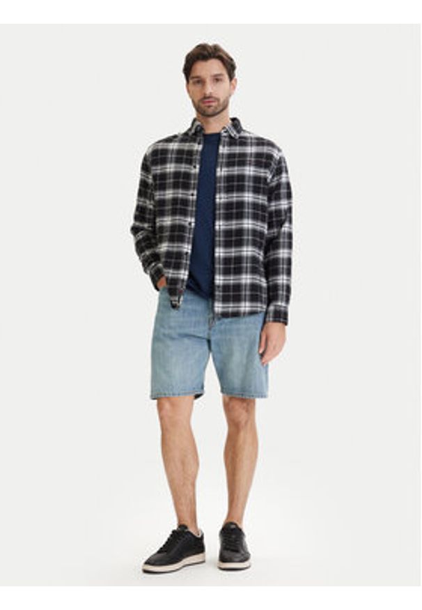 Jack & Jones Szorty jeansowe Tony Original 12290116 Niebieski Regular Fit. Kolor: niebieski. Materiał: bawełna