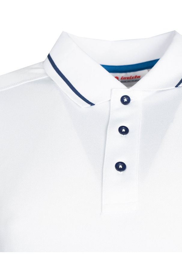 Invicta Koszulka Polo | 4452253 / U | Mężczyzna | Biały. Okazja: na co dzień. Typ kołnierza: polo. Kolor: biały. Materiał: poliester. Długość rękawa: krótki rękaw. Wzór: aplikacja. Styl: klasyczny, casual