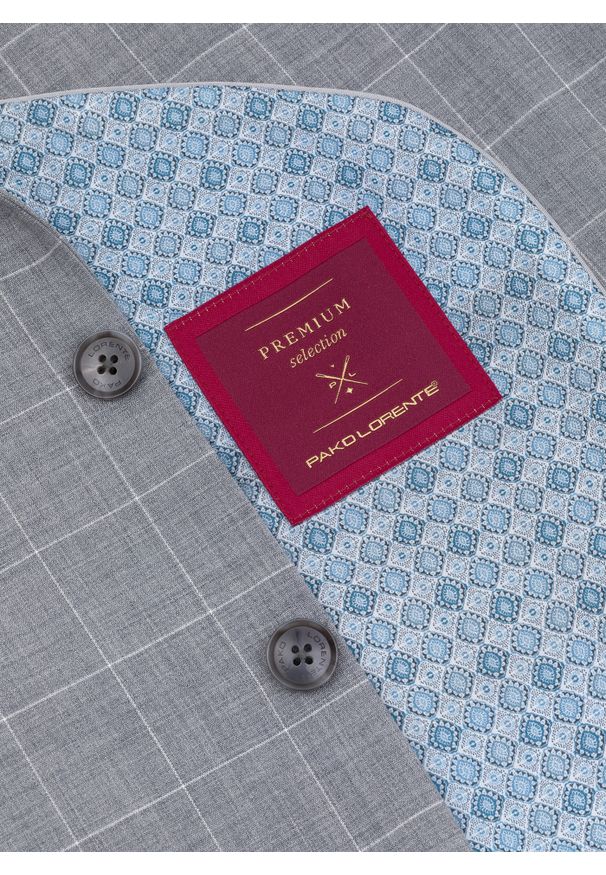 Pako Lorente - PAKO LORENTE – Szara marynarka garniturowa z wełną. Kolor: szary. Materiał: wełna. Styl: elegancki