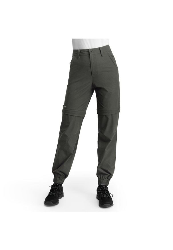 SIROKO - Damskie spodnie trekkingowe z odpinanymi nogawkami Siroko Mistral Black. Kolor: czarny. Długość: długie. Sport: turystyka piesza