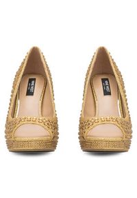 Nine West Szpilki MAIRA SY8020-9NW Złoty. Kolor: złoty. Materiał: materiał. Obcas: na szpilce #5