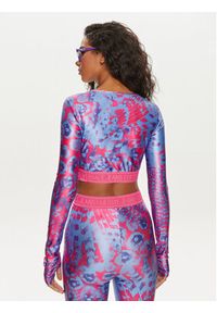 Versace Jeans Couture Bluzka 76HAH218 Kolorowy Slim Fit. Materiał: syntetyk. Wzór: kolorowy #4