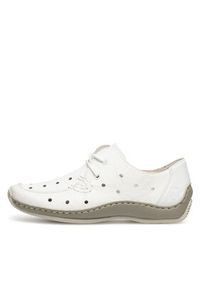 Rieker Półbuty L1715-80 Biały. Kolor: biały. Materiał: skóra #4