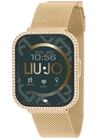Liujo - Smartwatch damski LIU JO SWLJ100 różowe złoto bransoleta. Rodzaj zegarka: smartwatch. Kolor: wielokolorowy, różowy, złoty