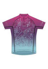 Silvini - Koszulka rowerowa dziecięca SILVINI Scrivia. Kolor: wielokolorowy, różowy, niebieski