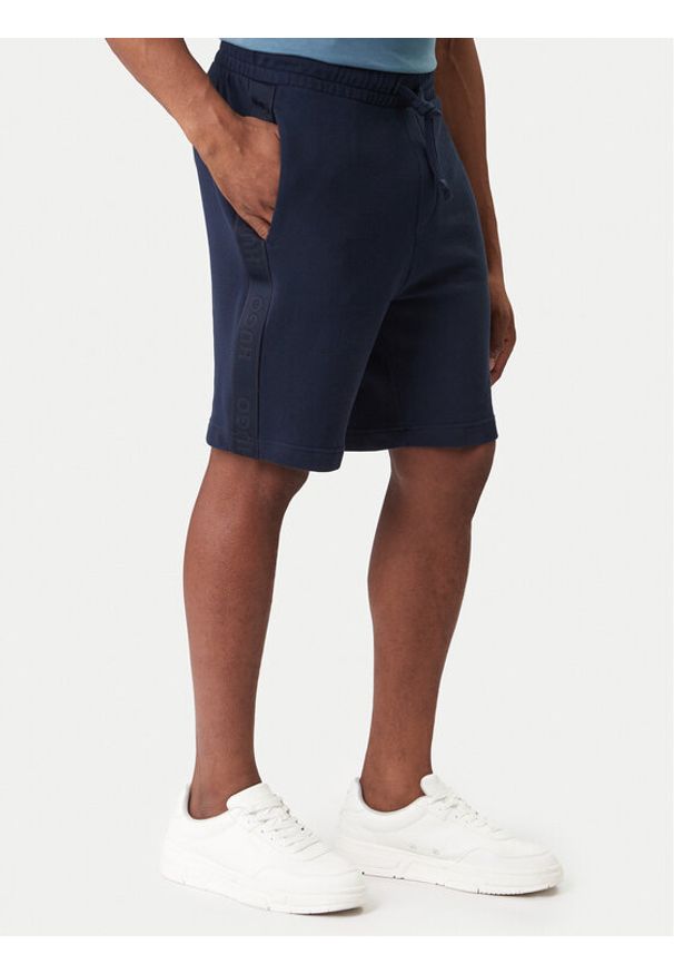 Hugo - HUGO Szorty sportowe Liam 50540936 Niebieski Regular Fit. Kolor: niebieski. Materiał: bawełna. Styl: sportowy