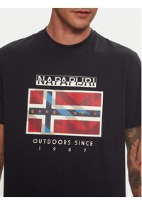 Napapijri T-Shirt S-Dorees NP0A4IBE Czarny Regular Fit. Kolor: czarny. Materiał: bawełna #5