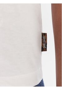 Just Cavalli T-Shirt 80PAHT28 CJ500 Biały Regular Fit. Kolor: biały. Materiał: bawełna #4