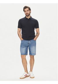 Lindbergh Polo 30-404020 Granatowy Relaxed Fit. Typ kołnierza: polo. Kolor: niebieski. Materiał: bawełna #4