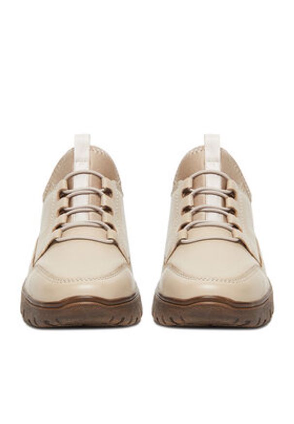 Rieker Sneakersy N1357-60 Beżowy. Kolor: beżowy. Materiał: skóra