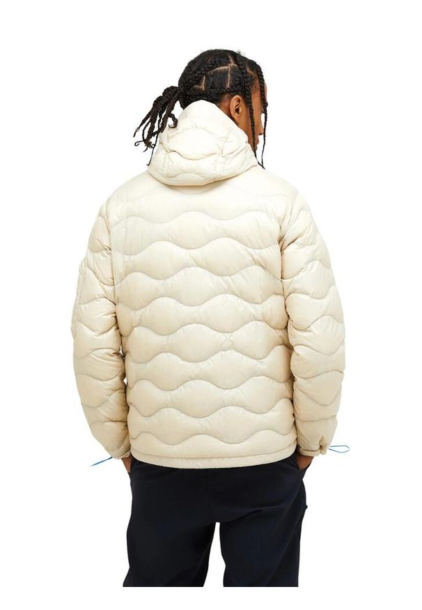 Kurtka Peak Performance puchowa męska Helium Utility Down Hood beżowa - XL. Kolor: beżowy. Materiał: puch