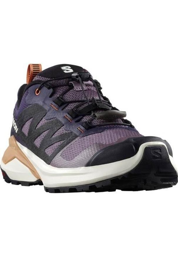 salomon - Buty do biegania damskie Salomon X-adventure. Kolor: fioletowy. Materiał: materiał. Szerokość cholewki: normalna. Sport: bieganie