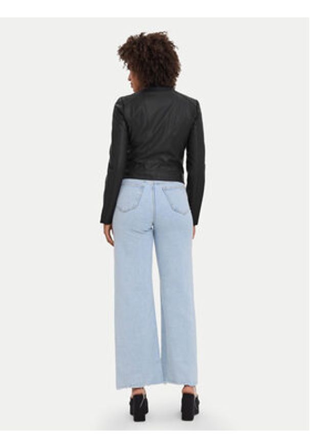Vero Moda Kurtka z imitacji skóry 10274998 Czarny Regular Fit. Kolor: czarny. Materiał: skóra