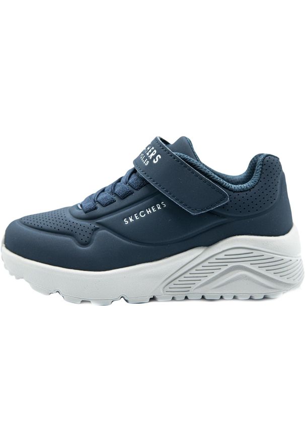 skechers - Buty Skechers Uno Lite, Dzieci. Kolor: niebieski. Materiał: skóra ekologiczna, materiał