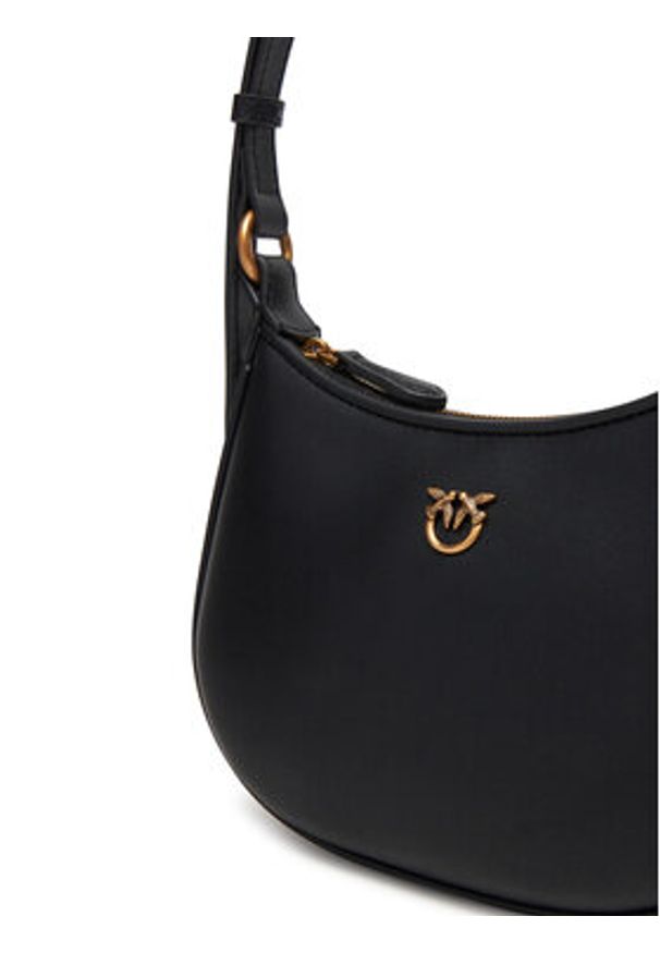 Pinko - PINKO Torebka Half Moon Baby PE 25 PLTT 103538 A0F1 Czarny. Kolor: czarny. Materiał: skórzane