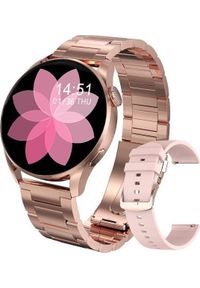 Smartwatch Zaxer ZT3 Różowe złoto (ZAXER). Rodzaj zegarka: smartwatch. Kolor: różowy, wielokolorowy, złoty #1