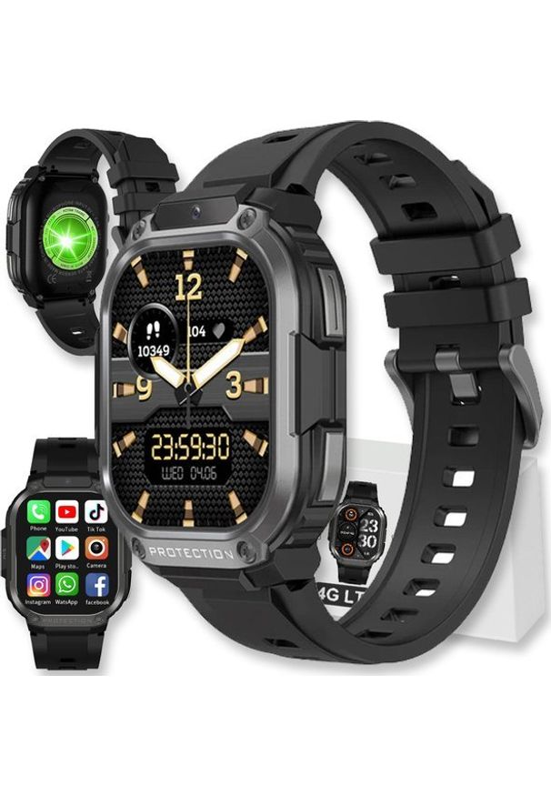 Smartwatch Active Band SMARTWATCH ZEGAREK ROZMOWY MENU POLSKIE DAMSKI MĘSKI CZARNY SPORT PL SMART DM63. Rodzaj zegarka: smartwatch. Kolor: czarny. Styl: sportowy