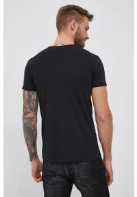 VERSACE - Versace T-shirt (2-pack) męski kolor czarny gładki. Okazja: na co dzień. Kolor: czarny. Materiał: dzianina. Wzór: gładki. Styl: casual