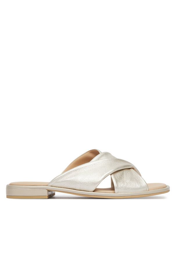 Klapki Caprice. Kolor: złoty