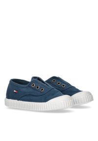 Sneakersy dziecięce TOMMY HILFIGER LOW CUT EASY-ON SNEAKER. Okazja: na co dzień, na spacer, do pracy. Kolor: niebieski. Sport: turystyka piesza