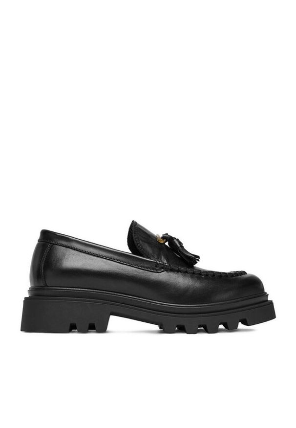 Badura Loafersy EO-AUBRE-01 Czarny. Kolor: czarny. Materiał: skóra