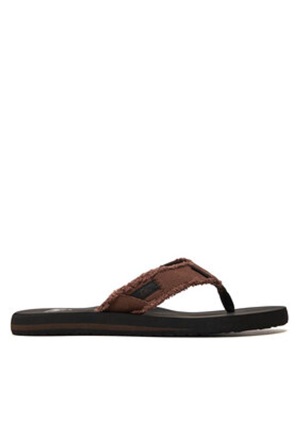 Quiksilver Japonki AQYL100047 Brązowy. Kolor: brązowy. Materiał: materiał
