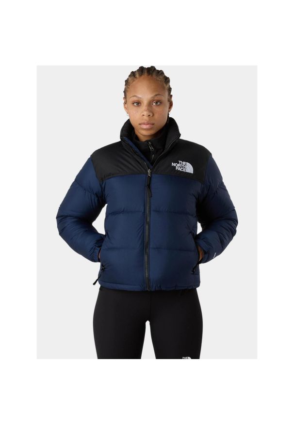Kurtka Damska The North Face 1996 Retro Nuptse. Kolor: wielokolorowy, niebieski, czarny. Materiał: puch. Sport: turystyka piesza