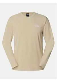 The North Face Longsleeve Simple Dome NF0A87QN Beżowy Regular Fit. Kolor: beżowy. Materiał: bawełna. Długość rękawa: długi rękaw #5