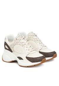 MICHAEL Michael Kors Sneakersy 43R5ZUFS6D Brązowy. Kolor: brązowy. Materiał: skóra