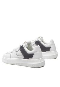 Calvin Klein Jeans Sneakersy Chunky Cupsole Laceup Low Tpu M YW0YW00812 Biały. Kolor: biały. Materiał: skóra