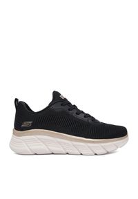 skechers - Skechers Sneakersy C-BOBS HI FLEX 117385 BKGD Czarny. Kolor: czarny. Materiał: materiał #1