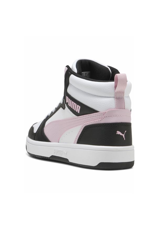 Buty do chodzenia damskie Puma 38 Rebound V6. Kolor: biały, wielokolorowy, różowy, fioletowy. Materiał: materiał, syntetyk. Szerokość cholewki: normalna. Sport: turystyka piesza