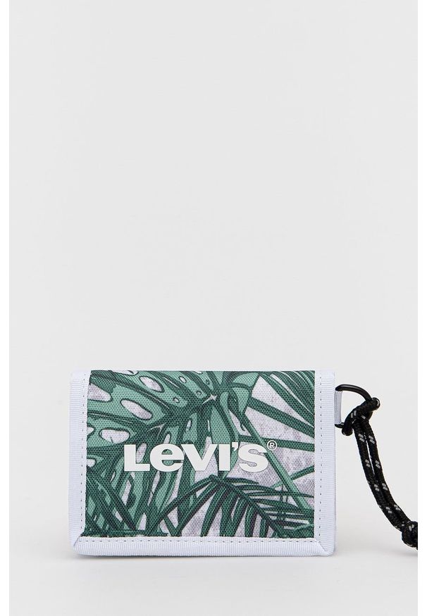 Levi's® - Levi's portfel kolor zielony. Kolor: zielony. Materiał: włókno, materiał