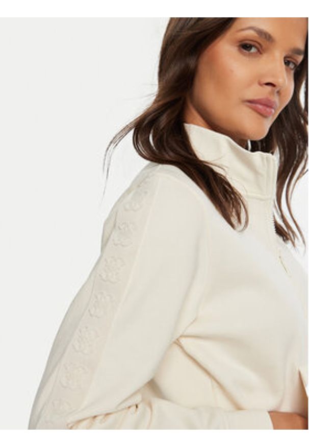 Guess Bluza Stacie V4BQ01 KC5O0 Beżowy Regular Fit. Kolor: beżowy. Materiał: bawełna