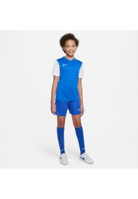Koszulka treningowa chłopięca Nike Tiempo Premier II. Kolor: niebieski. Długość rękawa: krótki rękaw. Długość: krótkie