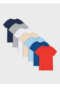 Sinsay - Koszulki z domieszką wiskozy 7 pack - wielobarwny. Materiał: wiskoza