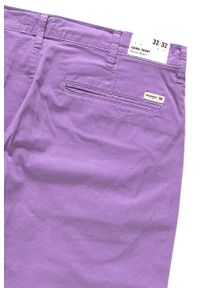 Wrangler - SPODENKI WRANGLER CHINO SHORT ORCHID PURPLE W14AMM25S. Materiał: materiał. Wzór: jednolity #4