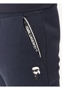 Karl Lagerfeld - KARL LAGERFELD Spodnie dresowe 705896 500900 Granatowy Regular Fit. Kolor: niebieski. Materiał: bawełna #6
