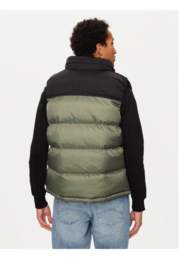 Schott NYC Bezrękawnik UTAHV Zielony Regular Fit. Kolor: zielony. Materiał: syntetyk. Długość rękawa: bez rękawów