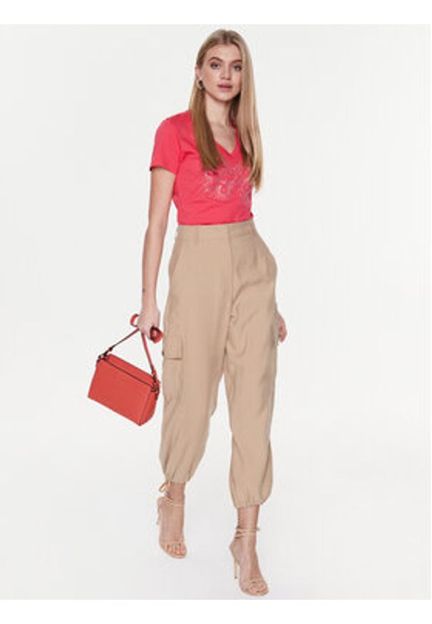 Liu Jo T-Shirt WA3278 JS923 Różowy Regular Fit. Kolor: różowy. Materiał: bawełna