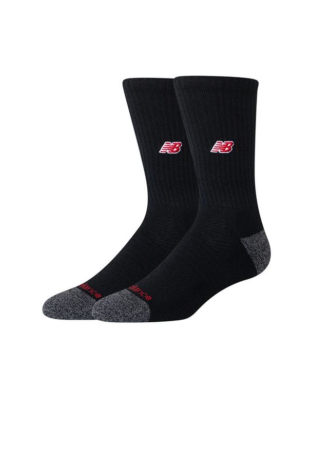 Skarpety New Balance LAS25302BK - czarne. Kolor: czarny. Materiał: poliester, materiał, włókno, bawełna