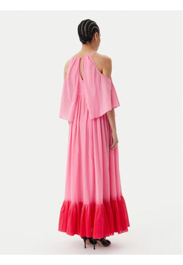 Pinko - PINKO Sukienka letnia Io Canto Abito 104950 A2G4 Różowy Relaxed Fit. Kolor: różowy. Materiał: bawełna. Sezon: lato