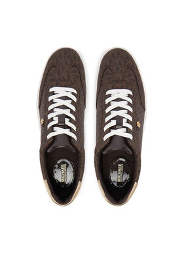MICHAEL Michael Kors Sneakersy Scotty 43S5SCFS1B Brązowy. Kolor: brązowy. Materiał: skóra