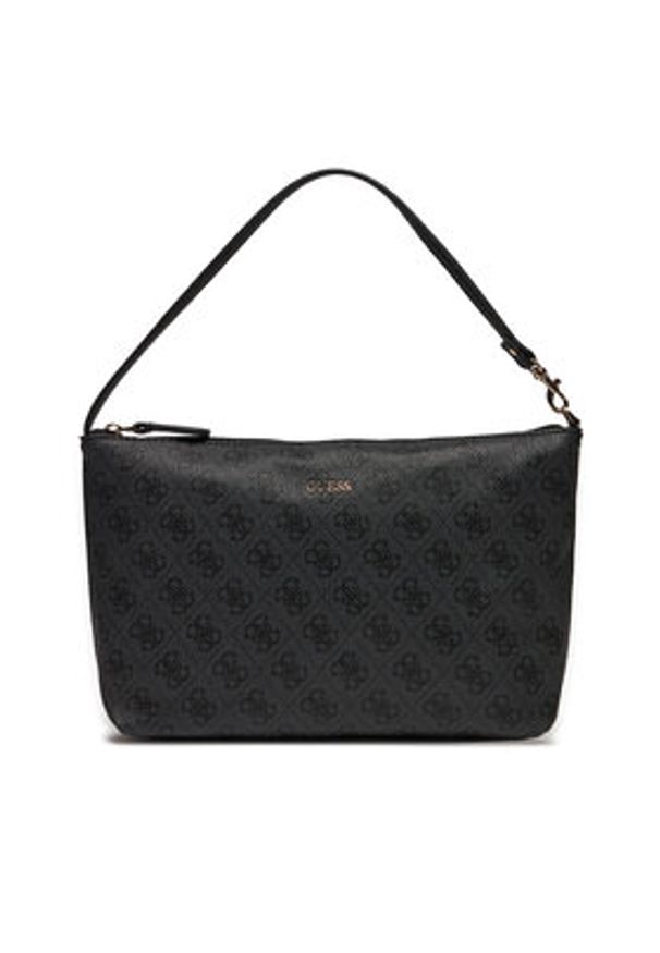 Guess Torebka Eliette Logo HWSG93 18290 Czarny. Kolor: czarny. Materiał: skórzane