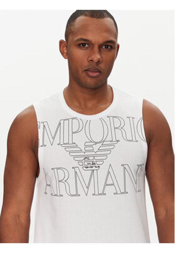 Emporio Armani Underwear Tank top EM000572 AF12326 U0002 Biały Regular Fit. Kolor: biały. Materiał: bawełna