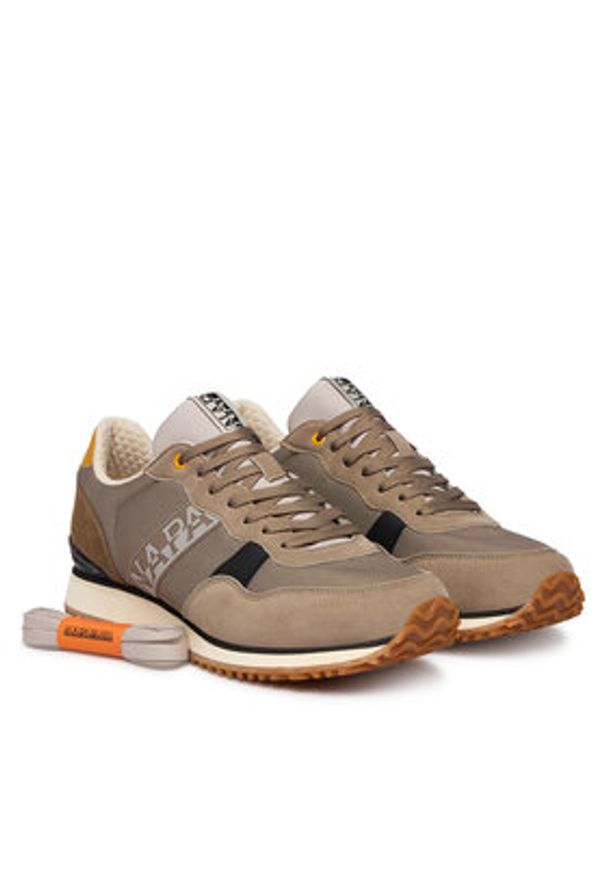 Napapijri Sneakersy NP0A8B9N Brązowy. Kolor: brązowy. Materiał: zamsz, skóra