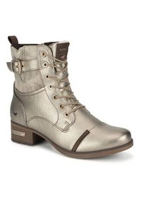 Mustang Trzewiki 1229-606 Złoty. Kolor: złoty. Materiał: materiał #3