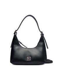 Calvin Klein Torebka Emblm Hw Lthr Mini LV04F3263G Czarny. Kolor: czarny. Materiał: skórzane #5